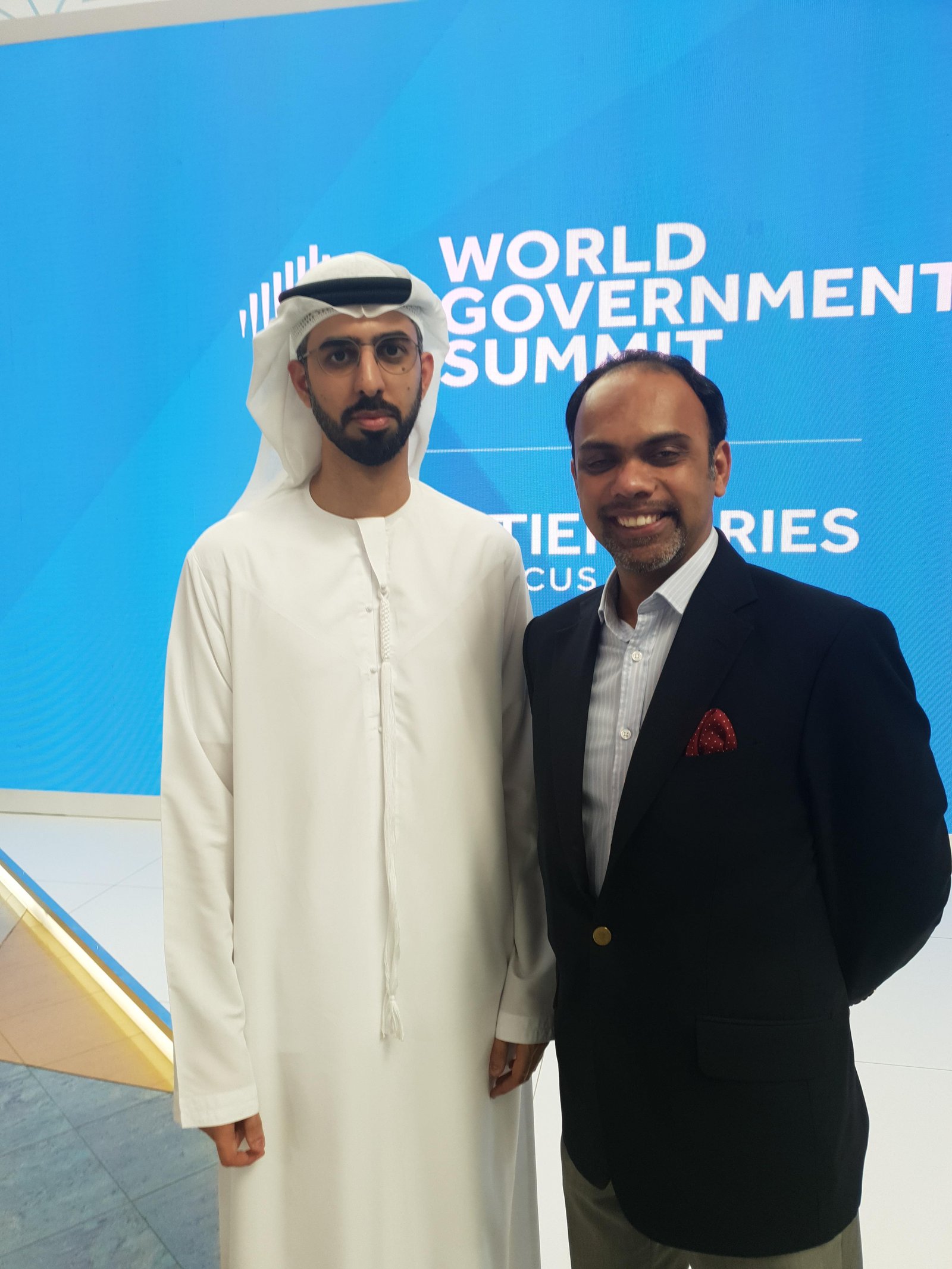 H.E. Omar bin Sultan Al Olama with Cykube CEO